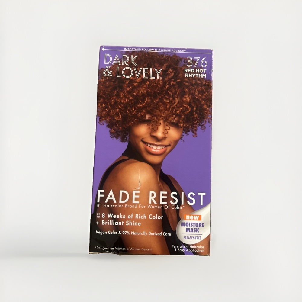 Dark & Lovely Fade Resist Hair Color 376 Red Hot Rhythm, NIB
